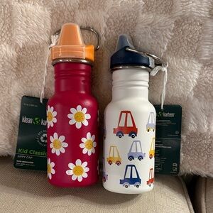 Klean Kanteen Kids Sippy Bottles - Daisies and Cars